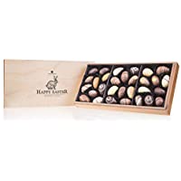 Los mejores  - Easter Premiere Maxi | 30 huevos de Pascua con relleno de chocolate en una elegante caja de madera | Regalo de pascua…